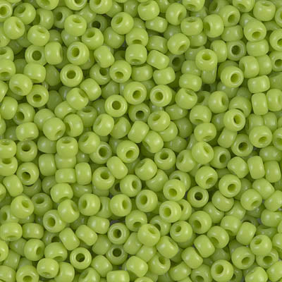Opaque Chartreuse Miyuki Seed Beads 8/0