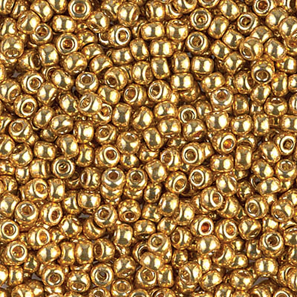 Duracoat Galvanized Gold Miyuki Seed Beads 8/0