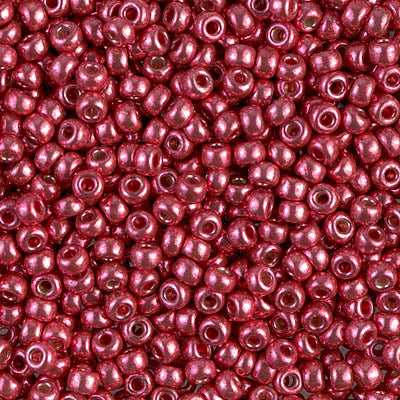 Duracoat Galvanized Light Cranberry Miyuki Seed Beads 8/0
