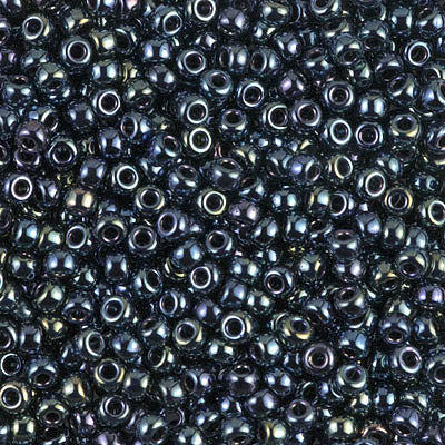 Gunmetal Iris Miyuki Seed Beads 8/0