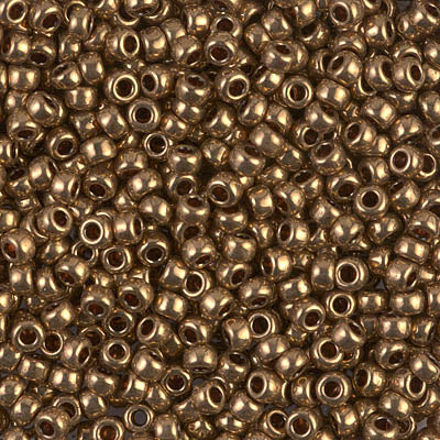 Metallic Light Bronze Miyuki Seed Beads 8/0