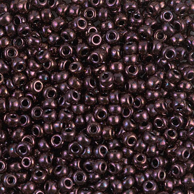 Metallic Dark Raspberry Miyuki Seed Beads 8/0