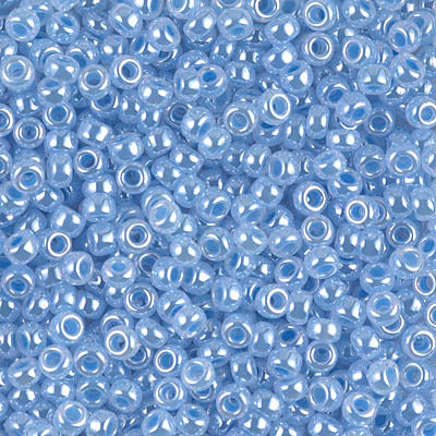 Sky Blue Ceylon Miyuki Seed Beads 8/0