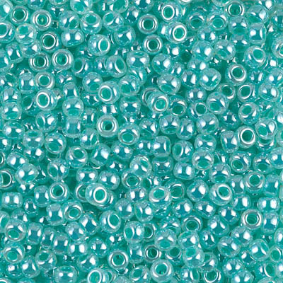 Turquoise Ceylon Miyuki Seed Beads 8/0
