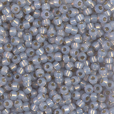 Gilt-Lined Light Dusty Blue Miyuki Seed Beads 8/0