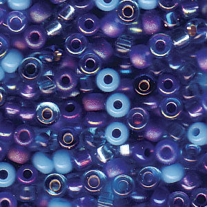 Blue Tones Mix Miyuki Seed Beads 8/0