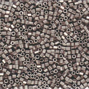 Matte Nickel Plated Miyuki Hex Cut Seed Beads 8/0