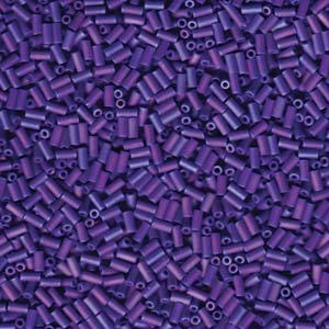 Opaque Cobalt AB Miyuki Bugle Beads 3mm (#1)