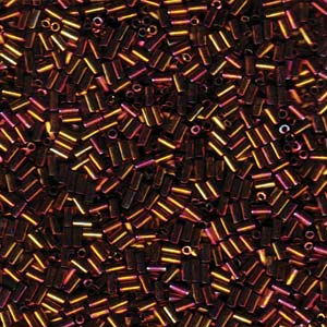 Metallic Gold Iris Miyuki Bugle Beads 3mm (#1)