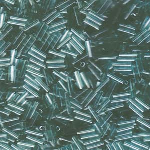 Transparent Seafoam Luster Miyuki Bugle Beads 6mm (#2)