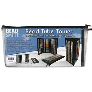 Bead Tube Tower by BeadSmith - Portable Bead Tube Storage System