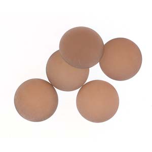 25MM Matte Backlit Peach Czech Round Cabochon