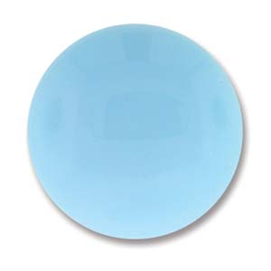24MM Blue Turquoise Czech Round Cabochon