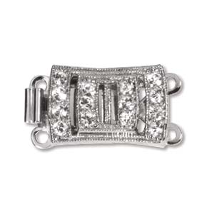 Elegant Elements Two Strand Clasp with Crystal