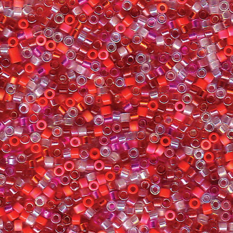 Strawberry Mix Miyuki Delica Beads 11/0