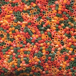 Mix Pumpkin Patch Miyuki Delica Beads 11/0