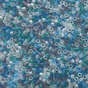 Mix Beach Glass Miyuki Delica Beads 11/0