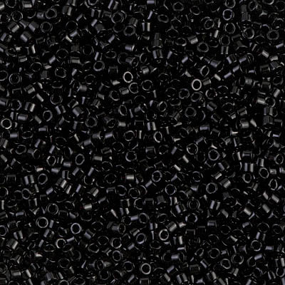 Black Miyuki Delica Beads 11/0