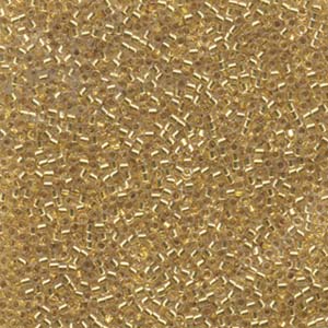 Lined Gold 24Kt Miyuki Delica Beads 11/0