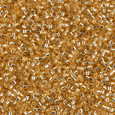 Silver Lined Gold Miyuki Delica Beads 11/0