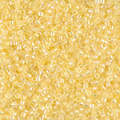 Pale Yellow Miyuki Delica Beads 11/0
