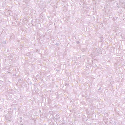Lined Pale Pink Miyuki Delica Beads 11/0