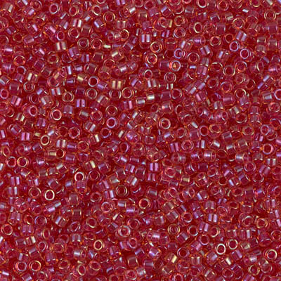 Light Cranberry AB Miyuki Delica Beads 11/0