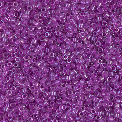 Lined Lilac AB Miyuki Delica Beads 11/0