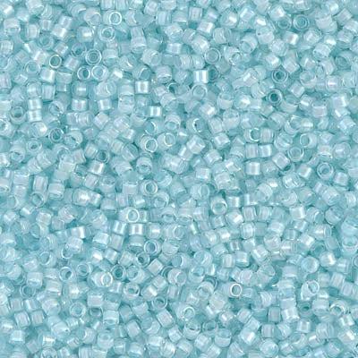 Lined Aqua Mist Miyuki Delica Beads 11/0