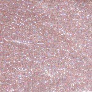 Miyuki Delica Seed Bead 11/0 Inside Dyed Color Light Pink AB 7g Tube DB82