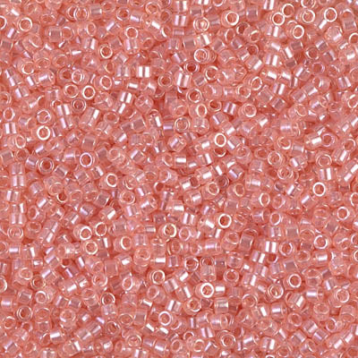 Transparent Pink Luster Miyuki Delica Beads 11/0