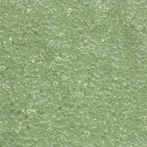 Transparent Pale Green Mist Miyuki Delica Beads 11/0