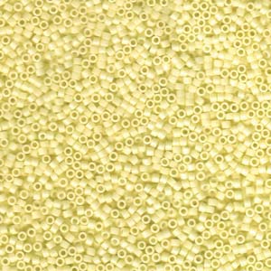 Opaque Pale Yellow Miyuki Delica Beads 11/0