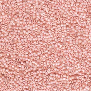 Matte Opaque Light Salmon AB Miyuki Delica Beads 11/0