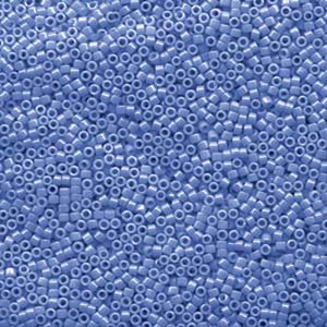 Opaque Cyan Blue Luster Miyuki Delica Beads 11/0