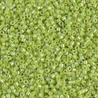 Opaque Chartreuse AB Miyuki Delica Beads 11/0