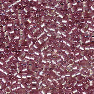 Sparkling Antique Rose Lined Crystal AB Miyuki Delica Beads 11/0