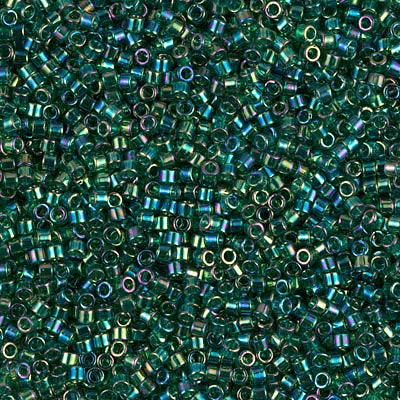 Transparent Emerald AB Miyuki Delica Beads 11/0