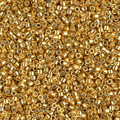 Duracoat Galvanized Gold Miyuki Delica Beads 11/0