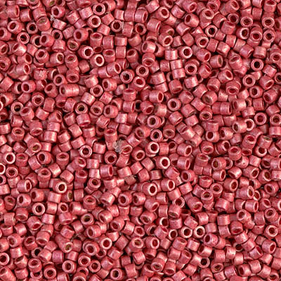 Duracoat Galvanized Matte Light Cranberry Miyuki Delica Beads 11/0