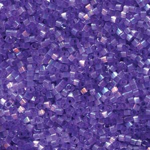 Silk Inside Dyed Lilac AB Miyuki Delica Beads 11/0