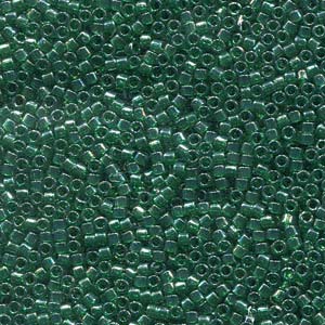 Transparent Emerald Luster Miyuki Delica Beads 11/0
