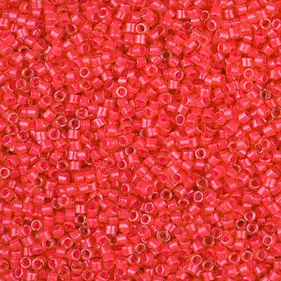 Luminous Poppy Red Miyuki Delica Beads 11/0