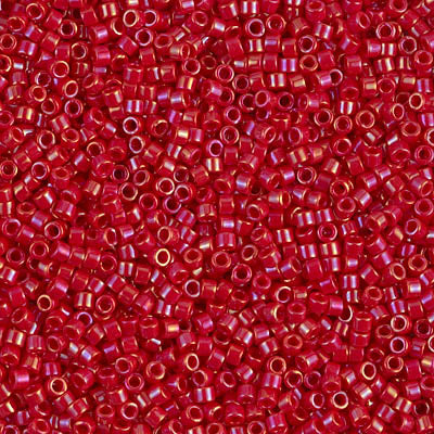 Opaque Red Luster Miyuki Delica Beads 11/0