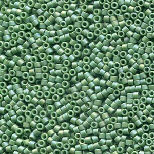 Frosted Opaque Glaze Rainbow Shamrock Miyuki Delica Beads 11/0