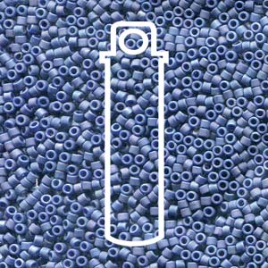 Frosted Opaque Glaze Rainbow Navy Blue Miyuki Delica Beads 11/0