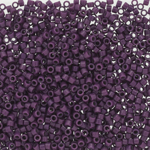 Duracoat Opaque Dark Purple Miyuki Delica Beads 11/0