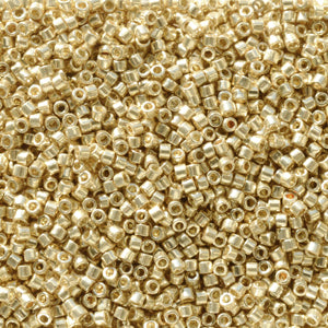 Duracoat Galvanized Pale Gold Miyuki Delica Beads 11/0