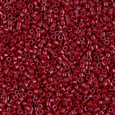 Dyed Opaque Cranberry Miyuki Delica Beads 11/0