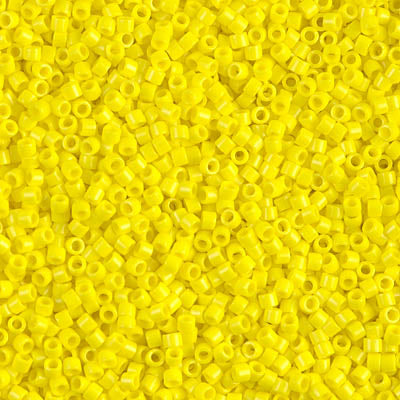 Opaque Yellow Miyuki Delica Beads 11/0